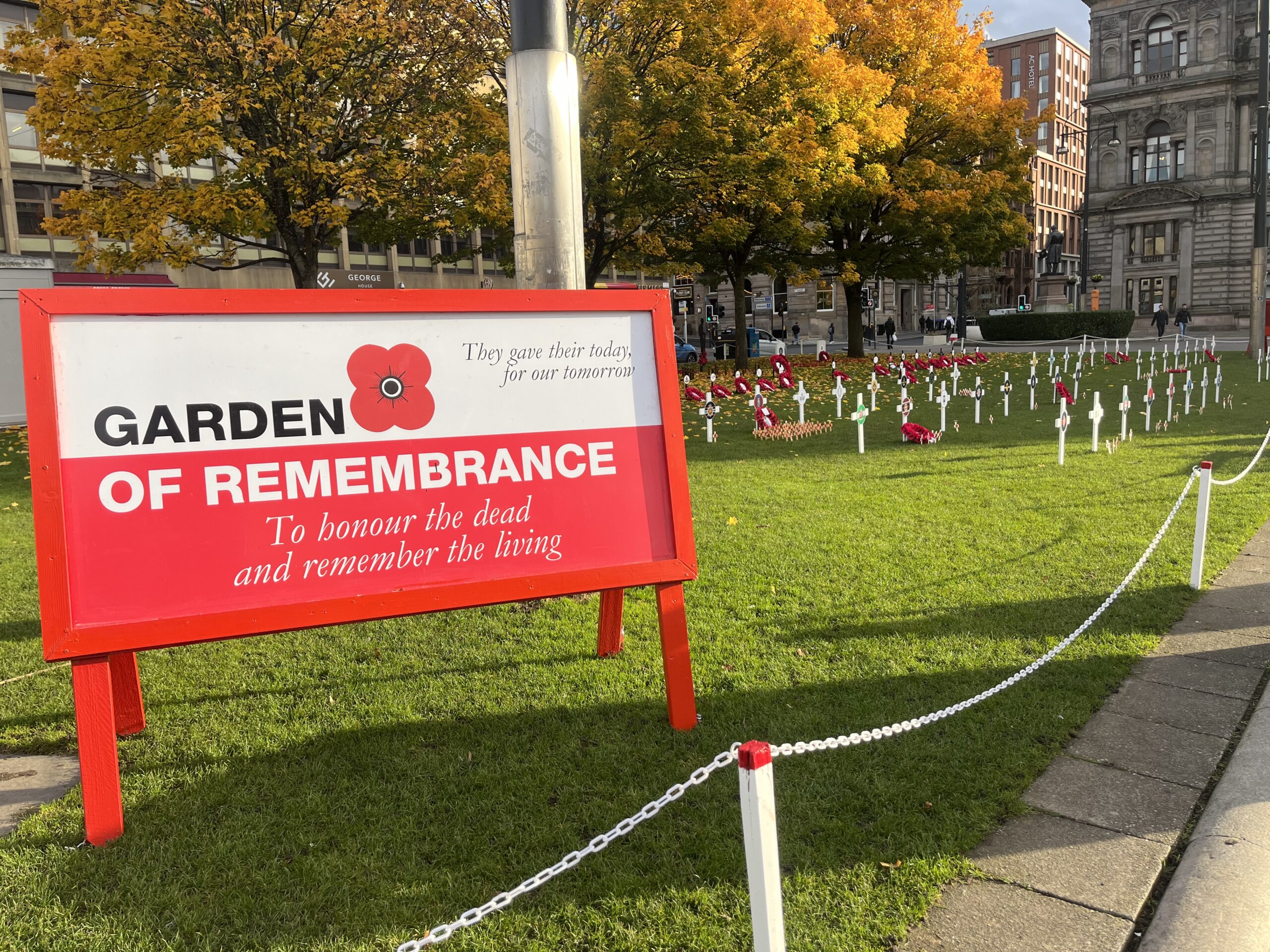 Garden of Remembrance unveiled in George Square - Glasgow Standard